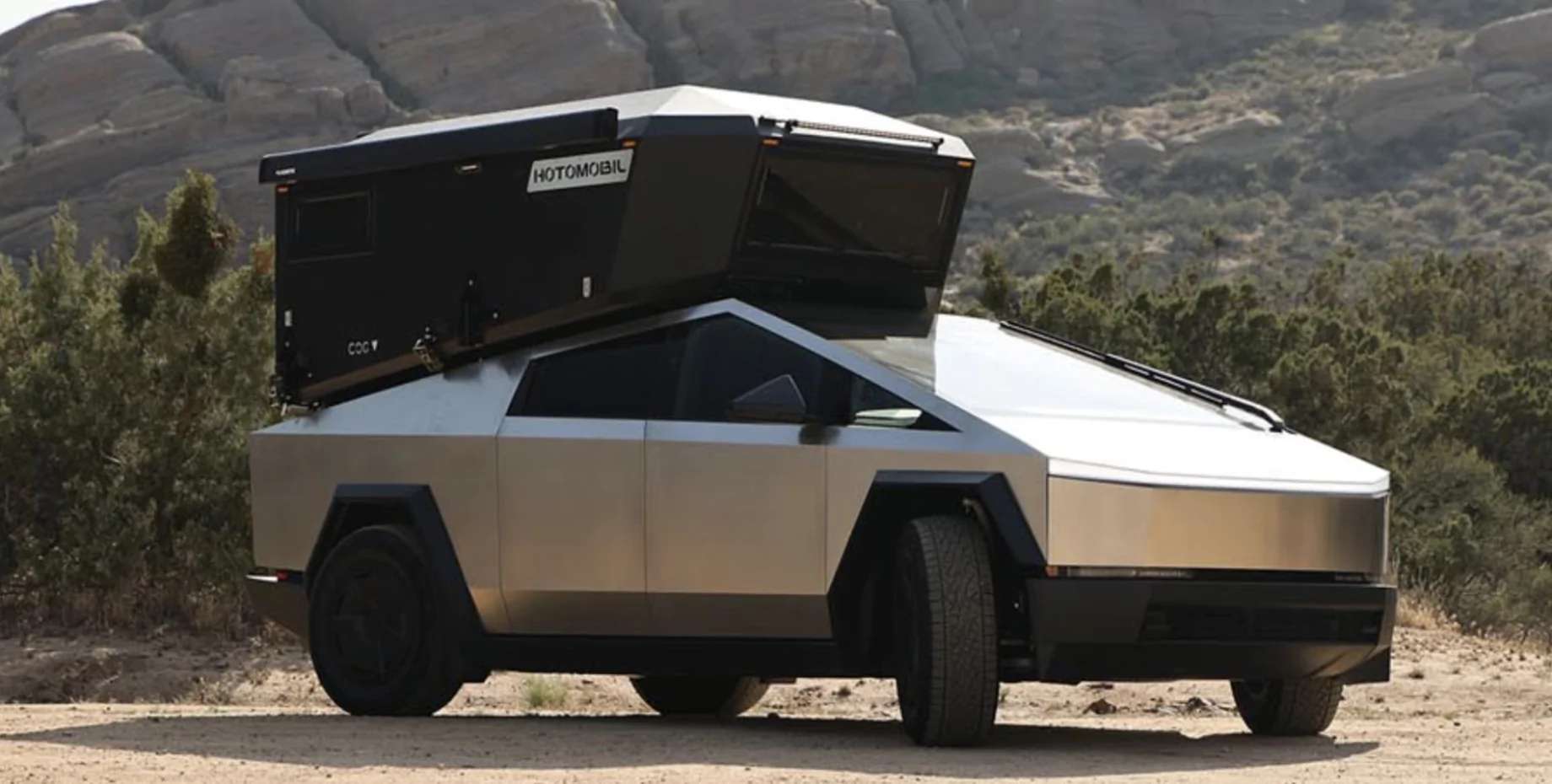 Дом на колесах из Tesla Cybertruck: Hotomobil представила уникальный кемпер