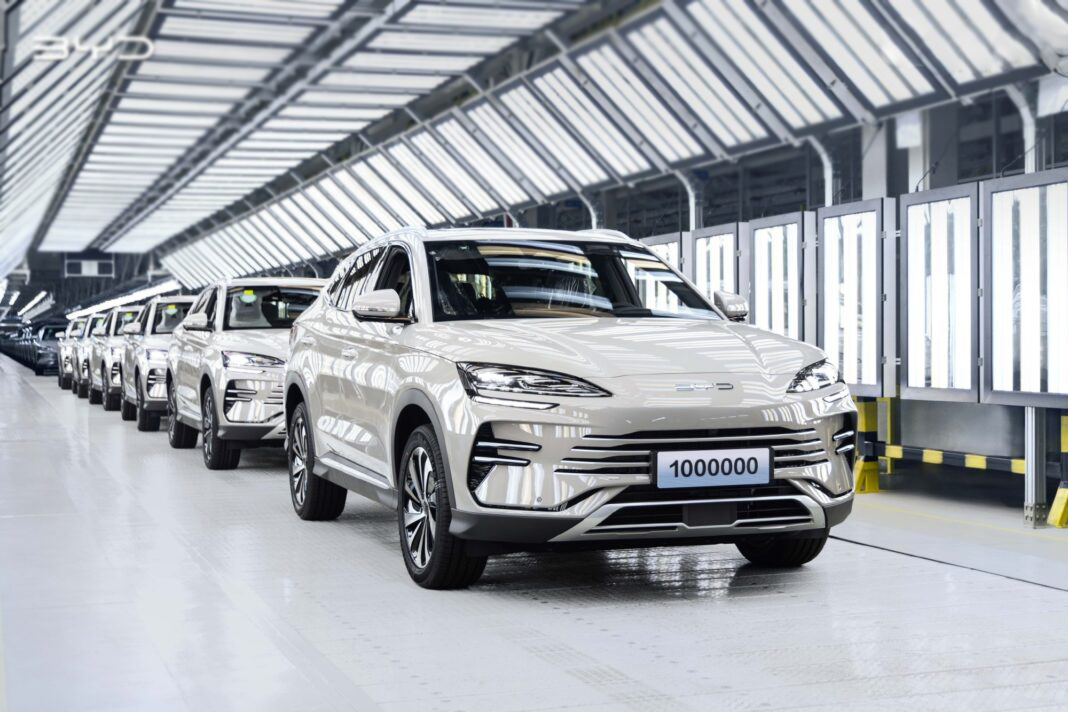 BYD выпускает свой 1 000 000 BYD Song Plus