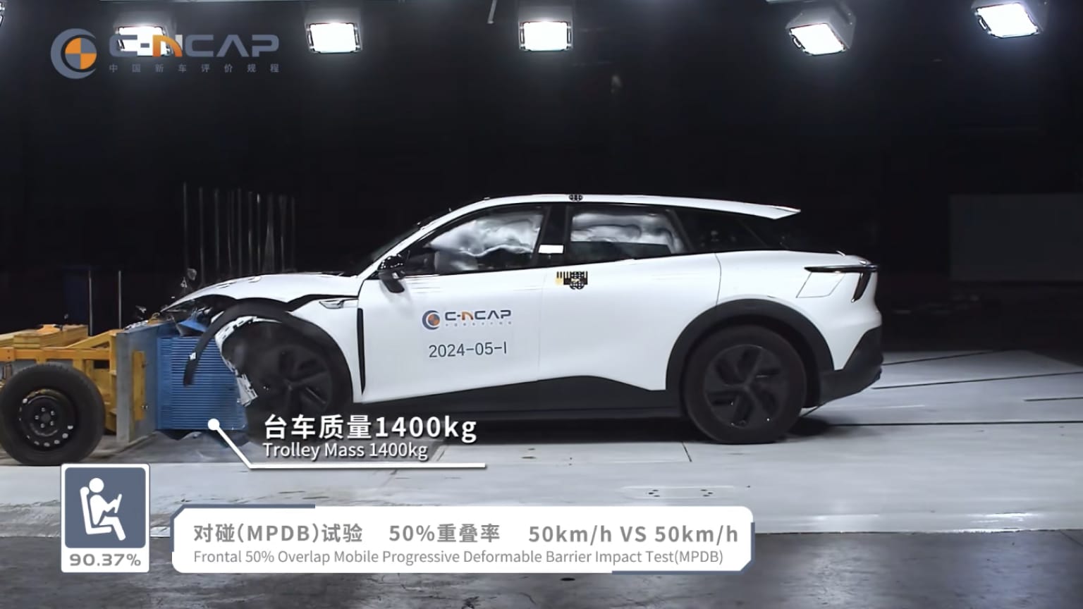 Jiyue 01 от совместного предприятия Geely-Baidu получил пять звезд в краш-тесте C-NCAP