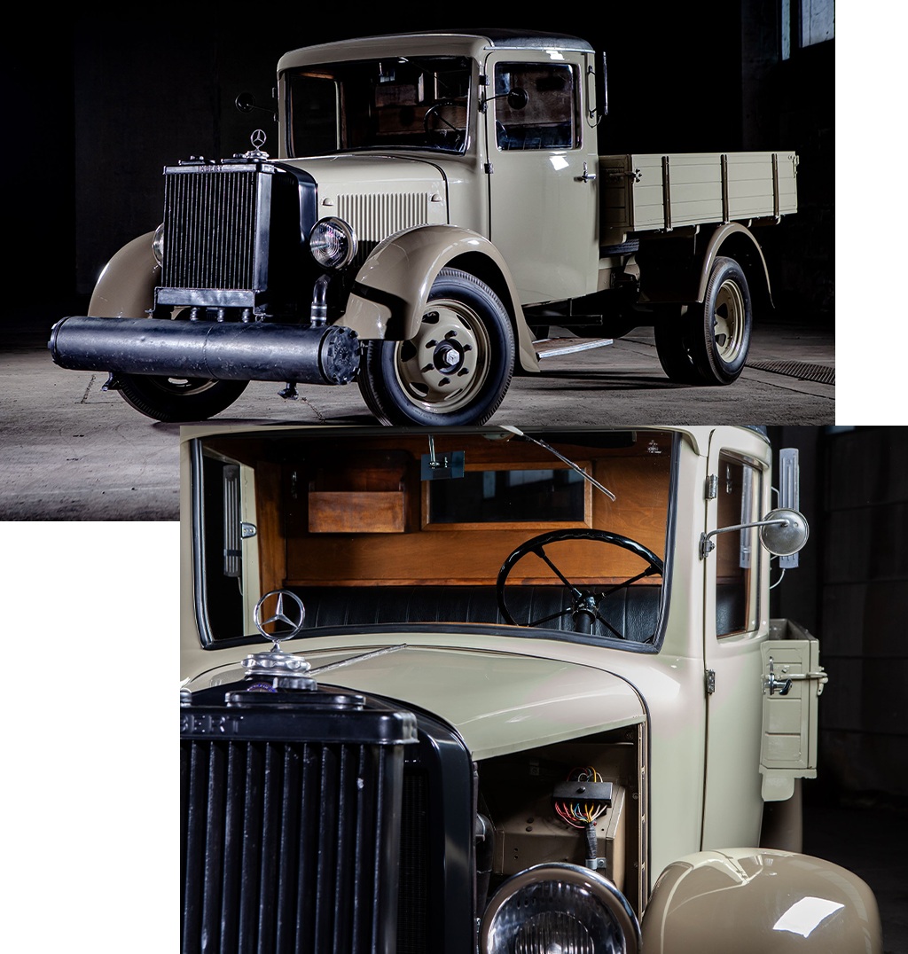 A unique wood-powered Mercedes-Benz L500 truck: a rare 1937 production vehicle restored (photos)