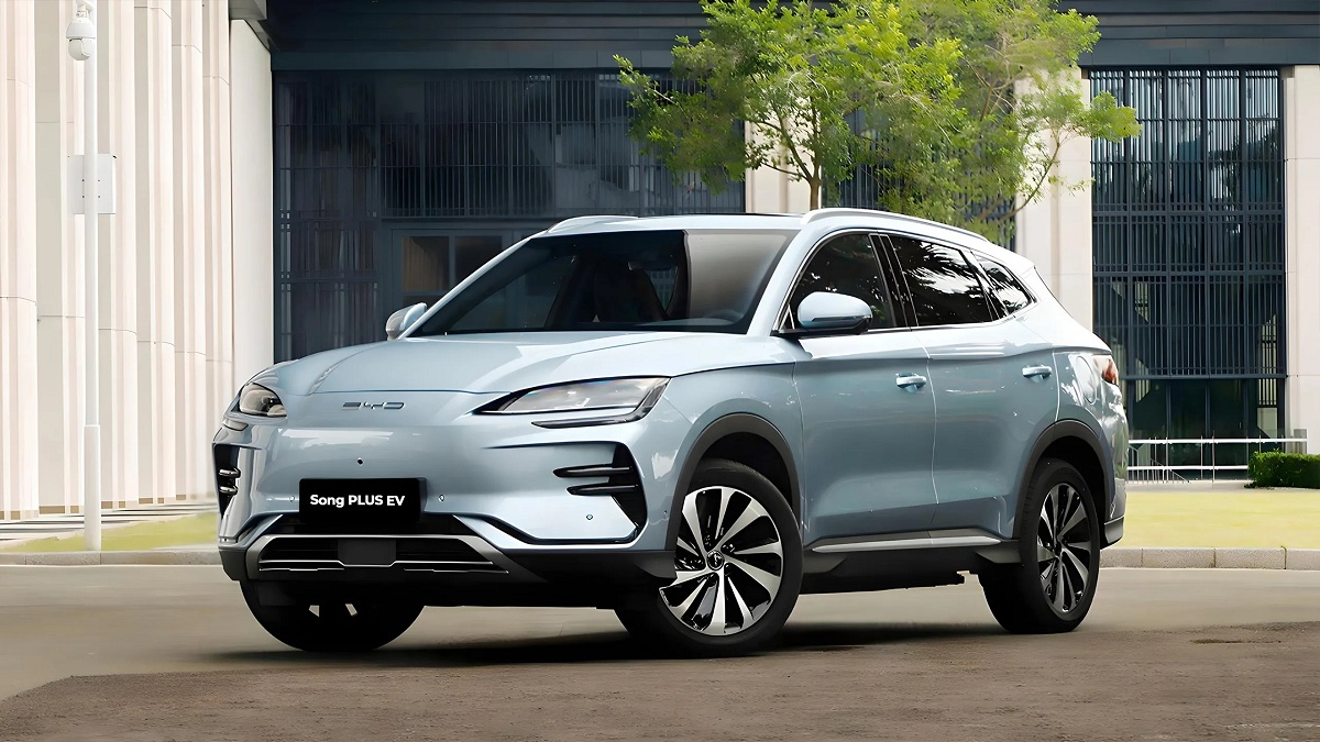 BYD Song Plus, электромобили в Украине, самые популярные электромобили, самые популярные электромобили