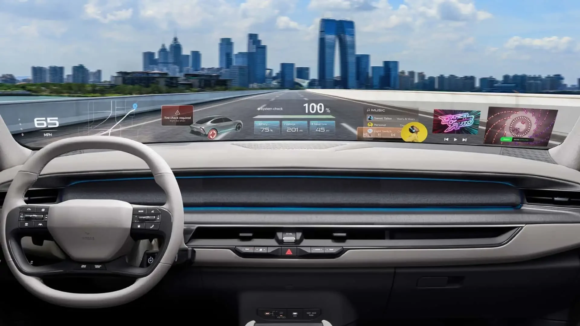 Лобове скло замість екранів: революційне рішення від Hyundai і Zeiss