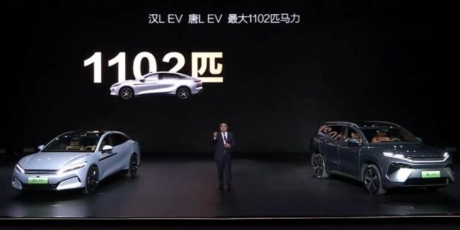 BYD розпочинає продаж нових флагманських електрокарів Han L та Tang L