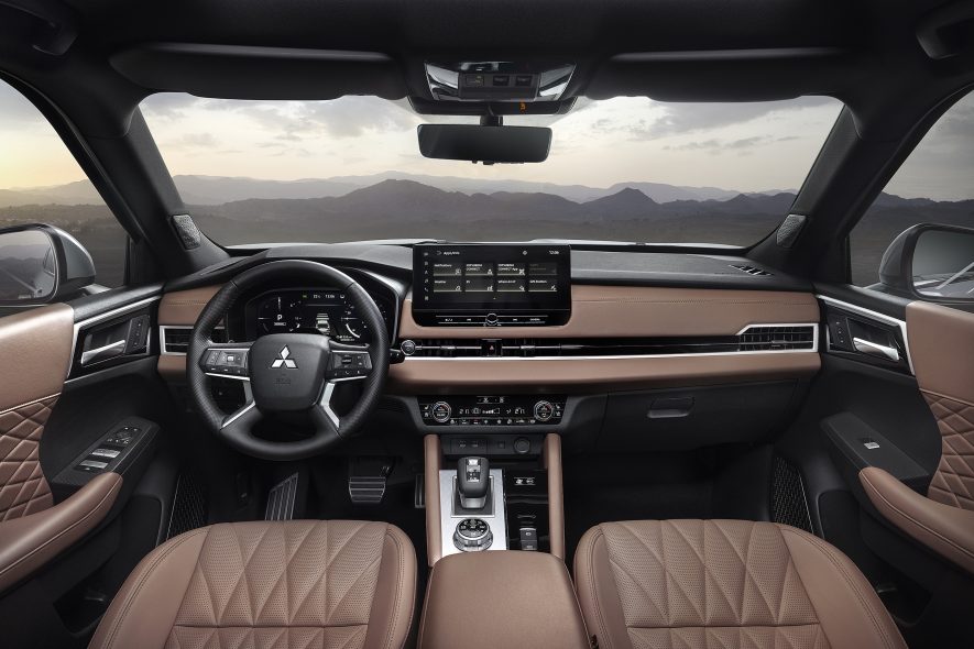 салон мицубиши аутлендер, Mitsubishi Outlander, новый Mitsubishi Outlander, Mitsubishi Outlander 2024, Mitsubishi Outlander PHEV, Mitsubishi Outlander PHEV, кроссовер Mitsubishi